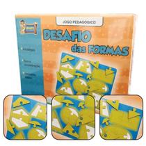 Jogo Pedagógico de Encaixe Desafio das Formas - 22 Peças