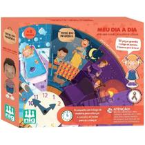 Jogo Pedagógico Meu Dia a Dia Educativo de Sequência Lógica com Relógio Central Nig Brinquedos Jogo Pedagógico Meu Dia a Dia Educativo de Sequência Lógica com Relógio Central Nig Brinquedos
