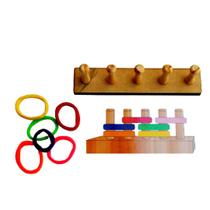 Jogo Pedagógico Sequência Lógica De Cores Gominha Em Mdf