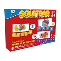 Jogo Pedagógico Soletrar 52 peças - Coluna UNICA Jogo Pedagógico Soletrar 52 peças - Coluna UNICA