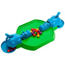 Jogo Pega Bolinhas Hipopótamo Colorido Para Até 2 Jogadores