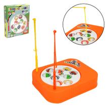Jogo pega peixe a pilha fishing game colors na caixa