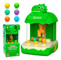Jogo Pega Prêmio Mini Maquina Dinossauro Verde - Polibrinq