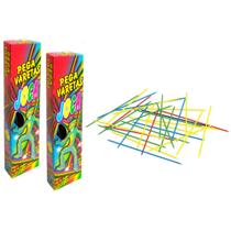 Jogo Pega Varetas C/21 Palitos Divertido Educativo Familiar Kit 2 Unidades