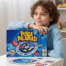 Jogo Pensa Palavras Mesa Stop Carta Trava Letras Tabuleiro