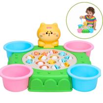 Jogo Pescaria Divertida Infantil 15 Peixes Com Som Castela