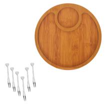 jogo Petisqueira Tábua frios petiscos e garfinhos petiscos