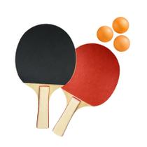 Jogo Ping pong Tênis De Mesa 2 Raquetes 3 Bolinhas