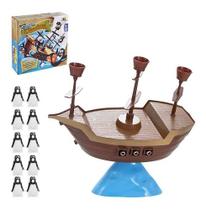 Jogo Pinguim Pirata Navio Equilibrista Brinquedo - Art Brink Jogo Pinguim Pirata Navio Equilibrista Brinquedo - Art Brink