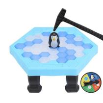 Jogo Pinguim Quebra Gelo Com Blocos e Martelo Artbrink - ART BRINK