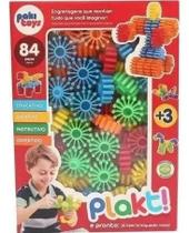 Jogo Plakt Engrenagens De Construção Coloridas - Paki Toys