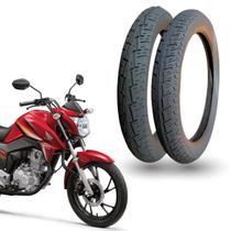 Jogo Pneu Moto 100/90-18 + 2.75-18 RD CBX Titan Fan 150 160