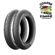 Jogo Pneu Yes125/ Gsr125/150 City Extra S/ Câmara Michelin