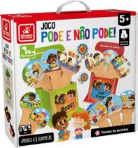 Jogo pode e não pode! 53 pçs madeira- brincadeira de criança