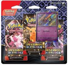 Jogo Pokemon Blister Triplo Destinos De Paldea Fidough Jogo Pokemon Blister Triplo Destinos De Paldea Fidough