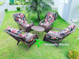 Jogo Poltonas Descanso Area Externa Jardim Varanda