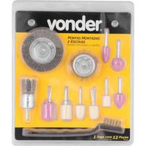 Jogo Ponta Montada E Escova Jg C/12Pc Vonder 1250120000 Jogo Ponta Montada E Escova Jg C/12Pc Vonder 1250120000
