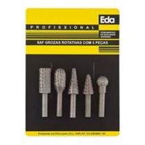 Jogo Pontas Lima Grossa Rotativas Para Madeira Marcenaria 5Pc Eda - EDA PROFISSIONAL