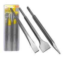 Jogo Pontas Martelete Talhadeira Ponteira 3un