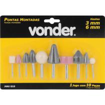 Jogo Pontas Montadas 10pçs Haste 6mm 1/4 Vonder PMV010 1250000010
