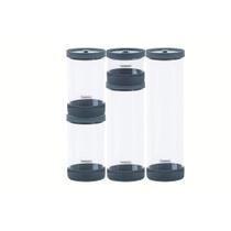 Jogo Potes Vidro Herméticos Tramontina Purezza Borosilicato Tampa Tramontina