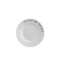 Jogo Prato De Sobremesa Flower Opaline Menu Vidro Kit 6 Peças