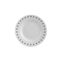 Jogo Prato De Sobremesa Rock Caveira Opaline Menu - Kit 6 Un
