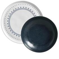 Jogo Prato Raso e Fundo Avulsos Cerâmica Stoneware Orgânico