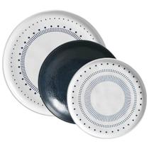 Jogo Prato Raso Fundo e Sobremesa Cerâmica Stoneware Orgânic