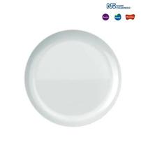 Jogo Prato Raso Opaline Vidro Blanc 27Cm - Kit 6 Unidades