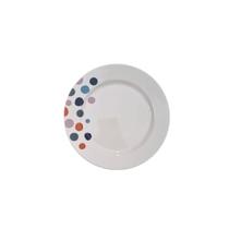 Jogo Prato Raso Poá Porcelana Decorados Bolinhas Kit 6 Peças Jogo Prato Raso Poá Porcelana Decorados Bolinhas Kit 6 Peças