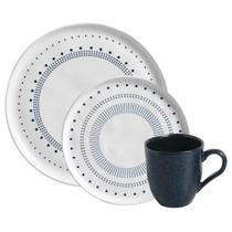 Jogo Prato Raso Sobremesa e Caneca Cerâmica Orgânico Porto Brasil Bio Astral Night Blue Jogo Prato Raso Sobremesa e Caneca Cerâmica Orgânico Porto Brasil Bio Astral Night Blue