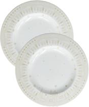 Jogo Prato Sobremesa Lanche 12Pçs 12 Pessoas Natal Noel 21cm Jogo Prato Sobremesa Lanche 12Pçs 12 Pessoas Natal Noel 21cm