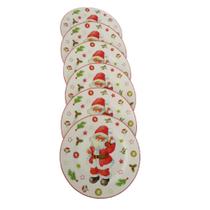 Jogo pratos bolo- sobremesa órcelana papai noel