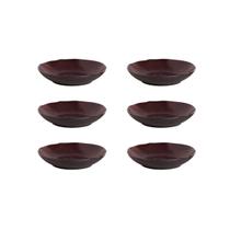 Jogo Pratos Fundo Bio Volcano Cerâmico Porto Brasil Kit C/6