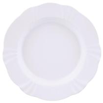 Jogo Pratos Fundos 24,5cm Soleil White 6 un Porcelana Oxford