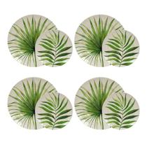 Jogo Pratos Melamina 22cm 28cm Raso Plástico Família Restaurante Buffet Barco Iate Mansão