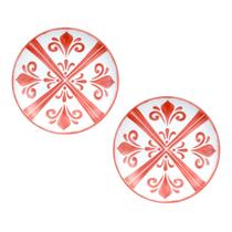 Jogo Pratos Melamina Plástico Buffet Sobremesa Redondo Raso Jogo Pratos Melamina Plástico Buffet Sobremesa Redondo Raso