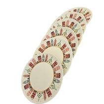 Jogo pratos rasos natal - vila europeia - luxo