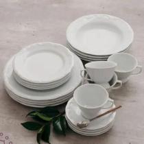 Jogo Pratos Rasos Pomerode 26cm 6un Porcelana Schmidt 1a Linha