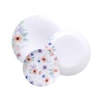 Jogo Pratos Tramontina Floratta Porcelana Decorada 12 Peças Jogo Pratos Tramontina Floratta Porcelana Decorada 12 Peças