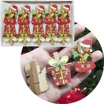 Jogo Prendedores Decorativo De Natal Urso Enfeite Kit 100pçs Jogo Prendedores Decorativo De Natal Urso Enfeite Kit 100pçs