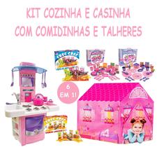 Jogo Princesas Com Casinha Cozinha Jantar Chá Lanche Festa