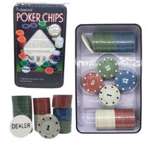 Jogo Profissional De Poker Com 100 Fichas E 1 Dealer Buttom