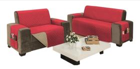 Jogo Protetor De Sofá 2 e 3 Lugares Impermeável Dupla Face Jogo Protetor De Sofá 2 e 3 Lugares Impermeável Dupla Face