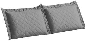 Jogo Protetor De Travesseiro Matelado 2 Peças Cinza 70X50Cm