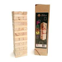 Jogo Prumo Torre De Equilíbrio Caiu Perdeu Jenga Brinquedos Educativos de Madeira Empilhar Destreza Mitra