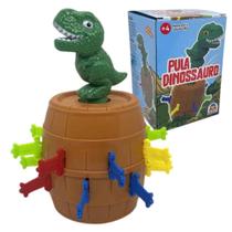 Jogo Pula Dinossauro Game Brinquedo Crianças +4 Anos Até 4 Jogadores - Braskit