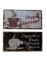 Jogo quadro placa decorativa MDF variados c/2 Jogo quadro placa decorativa MDF variados c/2