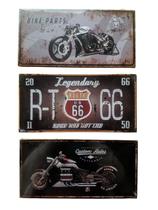Jogo quadro placa decorativa MDF variados c/3